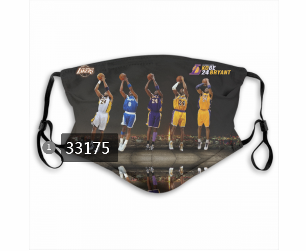2021 NBA Los Angeles Lakers #24 kobe bryant 33175 Dust mask with filter->nba dust mask->Sports Accessory